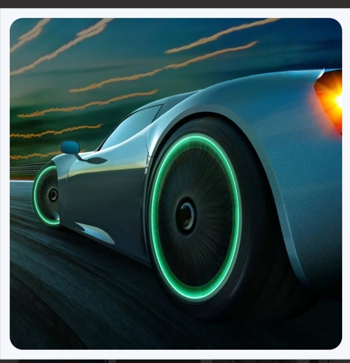 Car luminous tire valve cap